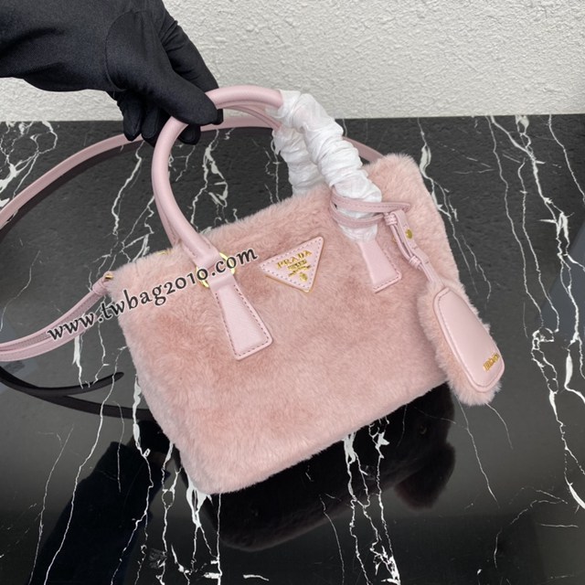 Prada專櫃新款山羊毛迷你殺手包 1BA906 普拉達Galleria迷你手袋手提女包 csp1520
